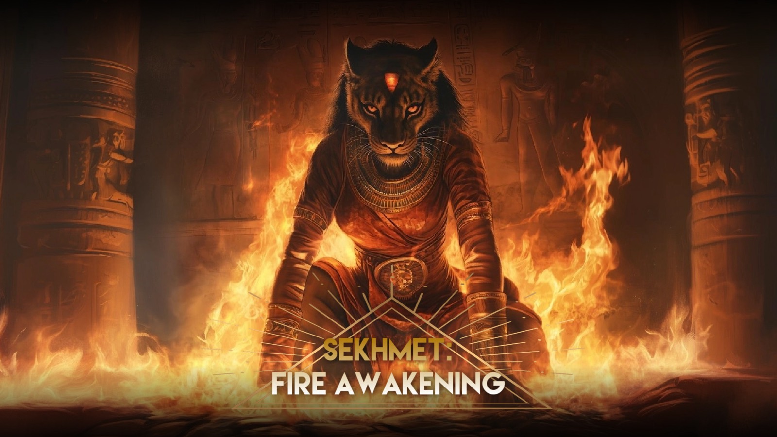 Sekhmet fire activation, Egyptian trance dance and kundalini rising
